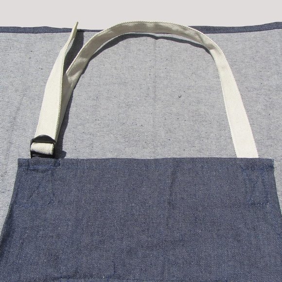 Superior Glove 3-Pocket Denim Bib Apron, Blue - Picture 8 of 9